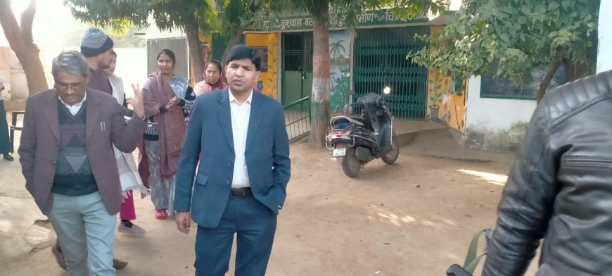 मुख्य विकास अधिकारी, चित्रकूट द्वारा बाल विकास परियोजना कर्वी के अन्तर्गत 03 आंगनवाड़ी केन्द्रों का निरीक्षण किया गया