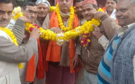 रसूलपुर में भाजपा जिलाध्यक्ष भुल्लन वर्मा रामसिंह का हुआ स्वागत