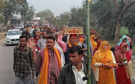 कलश यात्रा के साथ श्रीमद् भागवत कथा का भव्य आगाज भक्तिमय हुआ साड़ूमल