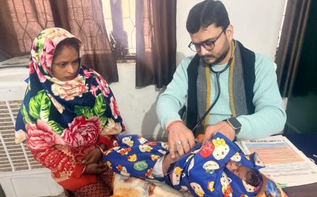 सी एच सी सिरौलीगौसपुर से कुपोषित बच्चे को एन आर सी रेफर किया गया