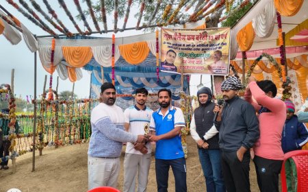 सुपर चैलेंज कप बरेठी 2026: सरधुआ ने पहाड़ी को हराया, रितेश बने मैन ऑफ द मैच