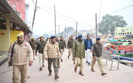 पुलिस उपमहानिरीक्षक परिक्षेत्र बांदा महोदय द्वारा पौष पूर्णिमा पर्व के अवसर पर तीर्थ क्षेत्र रामघाट का भ्रमण कर सुरक्षा व्यवस्था का जायजा लिया गया