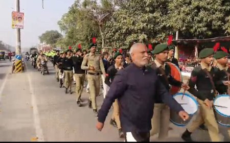 वीर विरसा मुंडा की 150 वी जयंती पर निकली रैली