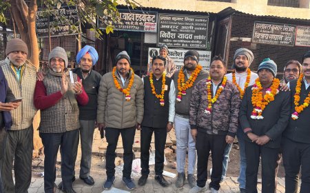 बार एसोसिएशन भोगनीपुर का चुनाव संपन्न अखिलेश यादव अध्यक्ष और अनादि मिश्रा महामंत्री निर्वाचित