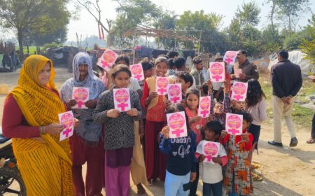 पुलिस का मिशन शक्ति अभियान गांव-गांव जाकर महिलाओं को किया सुरक्षा के प्रति जागरूक