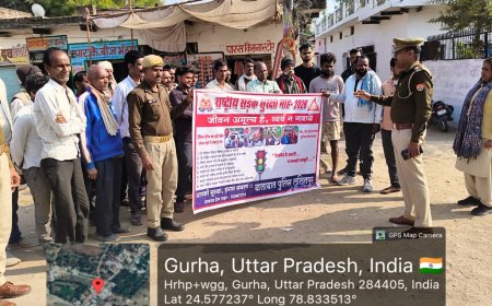 पुलिस ने संभाली सड़क सुरक्षा की कमान लोगों को सिखाए यातायात के नियम