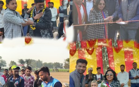 मड़ावरा ने बारोन को 6 विकेट से दी शिकस्त नाज बने मैन ऑफ द मैच