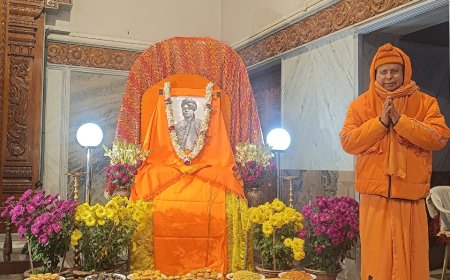 स्वामी विवेकानन्द की 164वीं जयंती समारोह का रामकृष्ण मठ में शुभारंभ