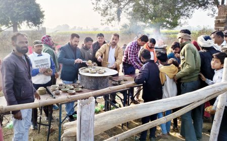 जाहरवीर मंदिर पर हुआ भंडारा, उमड़ी श्रद्धालुओं की भीड़