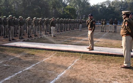 अनुशासन में लापरवाही पर सख्त हुए एसपी, परेड का निरीक्षण कर परखी व्यवस्थाएं
