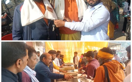 न्याय के देवता शनिदेव जी महराज की पूजा अर्चना कर भन्डारे में हजारों श्रद्धालुओं ने प्रसाद ग्रहण कर मनवांछित फलों की प्राप्ति एवं विश्वमानव कल्यांण की कामना किया