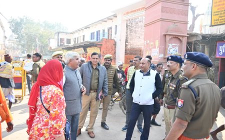 पुलिस अक्षीक्षक चित्रकूट द्वारा मौनी अमावस्या मेला को सकुशल संपन्न कराए जाने के दृष्टिगत रामघाट,निर्मोही अखाड़ा,परिक्रमा मार्ग मेला क्षेत्र का भ्रमण कर सुरक्षा व्यवस्था का जायजा लिया गया