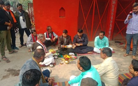 चित्रकूट में मां आनंदी माता मंदिर का भूमि पूजनः नगर पंचायत द्वारा सुंदरीकरण कार्य का शुभारंभ