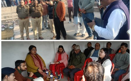 आगामी 25 जनवरी को जगजीवन दास साहेब बडे बाबा के 356 वें जन्मदिवस पर श्रीकोटवाधाम मेला में आने वाले श्रद्धालुओं की सुरक्षा ब्यवस्था का एस डी एम ज्वाइंट मजिस्ट्रेट तेजस के ने निरीक्षण किया एंव आवाश्यक दिशा निर्देश दिए