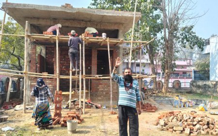 गोरखपुर: श्री सोमेश्वर महादेव मंदिर धाम का निर्माण कार्य तेज़ी से प्रगति पर, श्रद्धालुओं का मिल रहा सहयोग