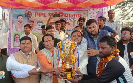 पड़ोरिया में रजोरा का कब्जा महरौनी को हराकर जीती क्रिकेट ट्रॉफी