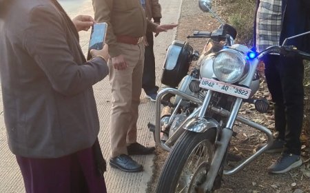 मॉडिफाइड साइलेंसर के विरुद्ध कार्रवाई, 15 वाहनों का चालान