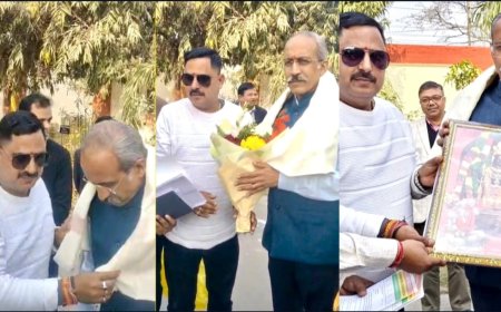 पूर्वोत्तर रेलवे के महाप्रबंधक का गोरखपुर छावनी में प्रथम आगमन, कर्मचारियों ने किया भव्य स्वागत एवं अभिनंदन