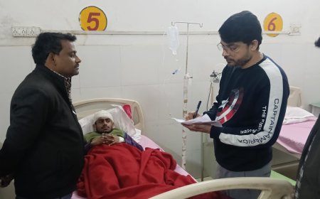 कस्बा बदोसरांय मे ट्रक विद्युत पोल से टकराया गिरे खम्भे से एक युवक गम्भीर रूप से हुआ घायल संयुक्त चिकित्सालय सिरौलीगौसपुर में चल रहा है उपचार