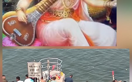 मिर्जापुर ऐतिहासिक बरिया घाट में बसंत पंचमी का पाव बहुत धूमधाम से मनाया गया