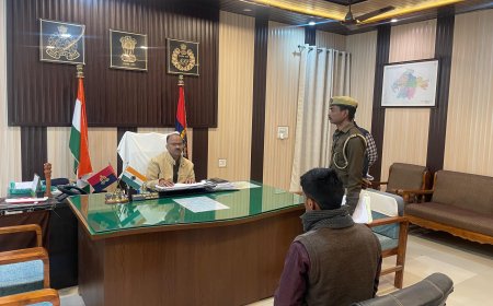 पुलिस अधीक्षक द्वारा पुलिस कार्यालय में की जनसुनवाई, शिकायतों के त्वरित निस्तारण हेतु सम्बन्धित को दिए निर्देश