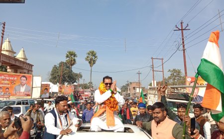 युवा नेता गौरी शंकर दीक्षित में निकली गणतंत्र दिवस पर तिरंगा यात्रायात्रा