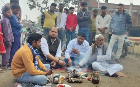 सूरतगंज कस्बे में एक महत्वपूर्ण सूरतगंज पुलिस चौकी से उच्च प्राथमिक विद्यालय तक