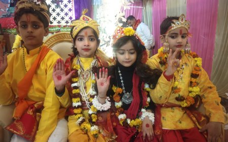 भागवत कथा के अंतिम दिन भगवान श्री कृष्णा और माता रुक्मणी का हुआ विवाह