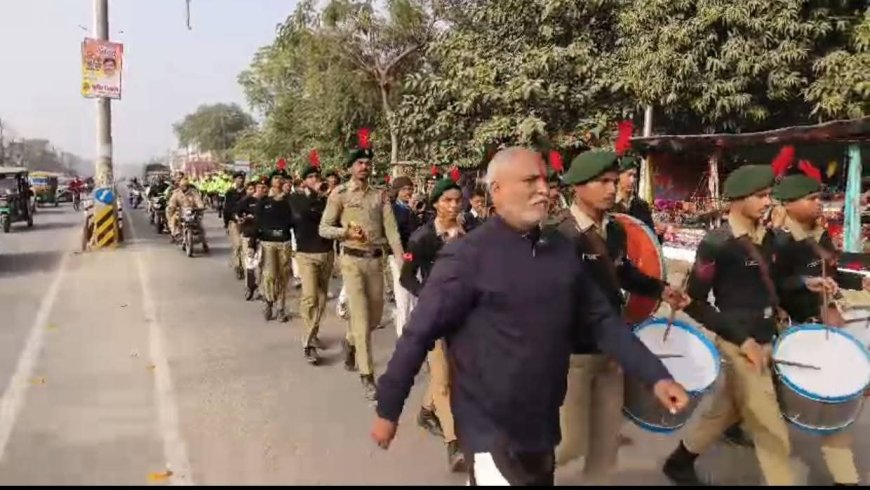 वीर विरसा मुंडा की 150 वी जयंती पर निकली रैली