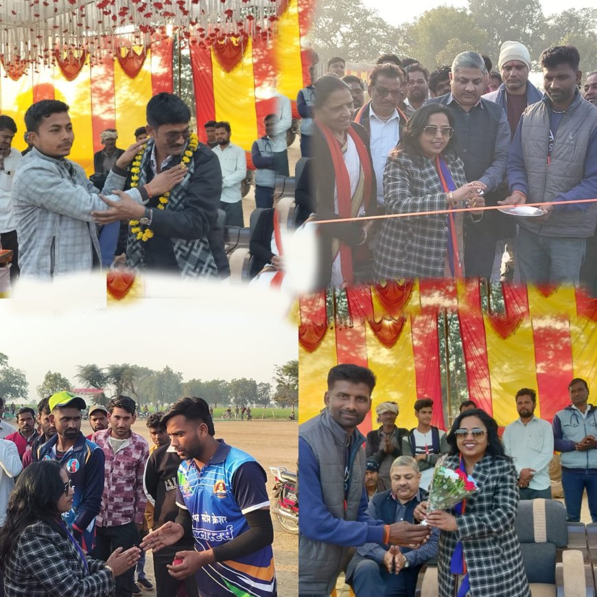 मड़ावरा ने बारोन को 6 विकेट से दी शिकस्त नाज बने मैन ऑफ द मैच