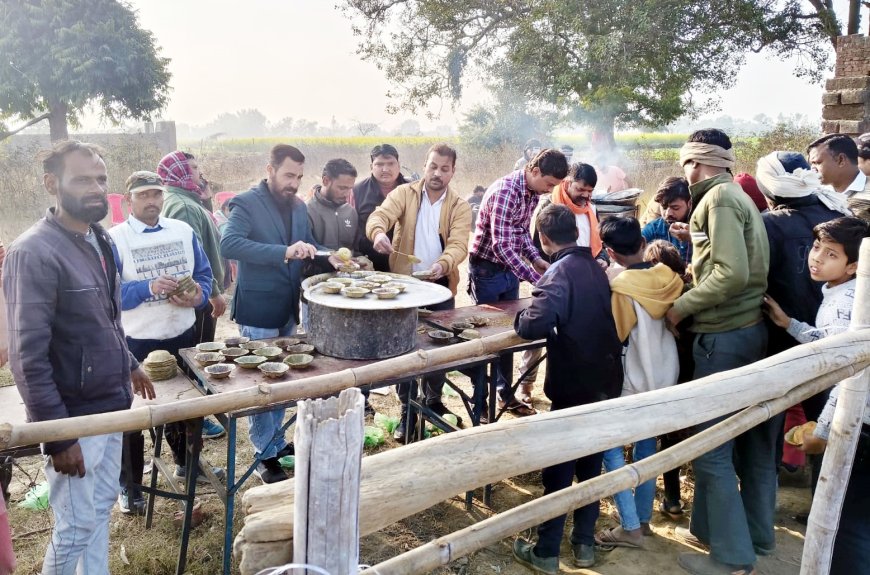 जाहरवीर मंदिर पर हुआ भंडारा, उमड़ी श्रद्धालुओं की भीड़