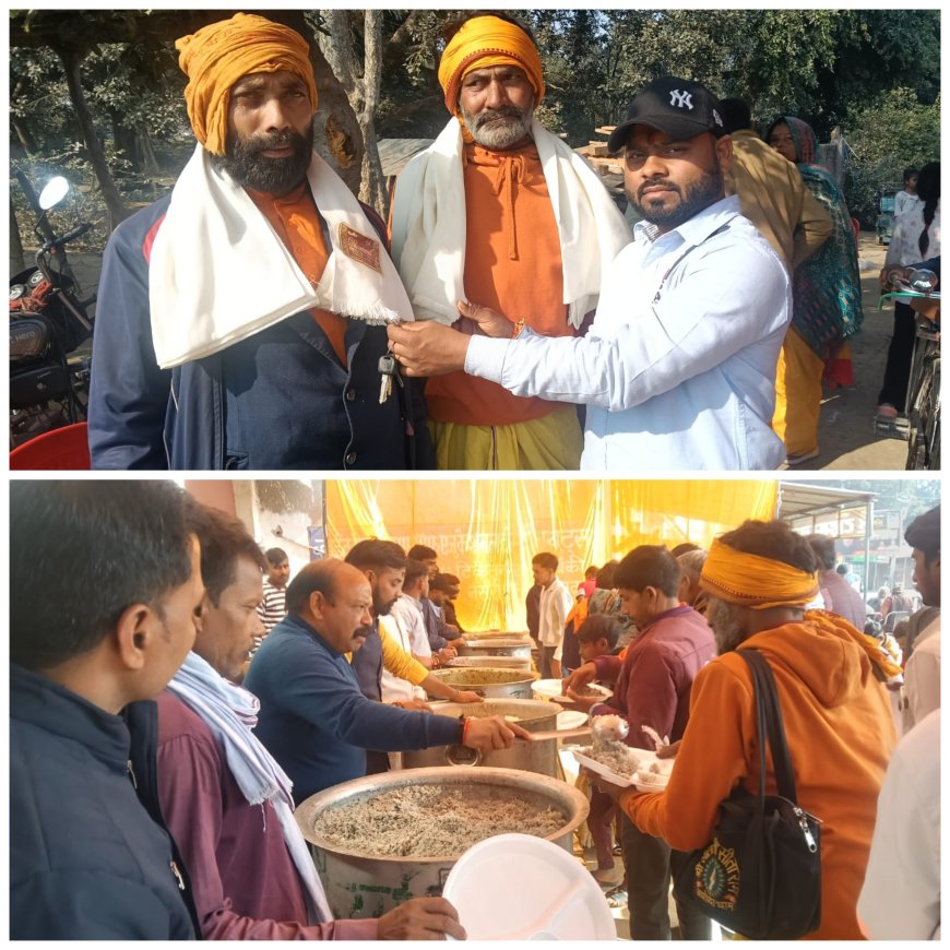 न्याय के देवता शनिदेव जी महराज की पूजा अर्चना कर भन्डारे में हजारों श्रद्धालुओं ने प्रसाद ग्रहण कर मनवांछित फलों की प्राप्ति एवं विश्वमानव कल्यांण की कामना किया