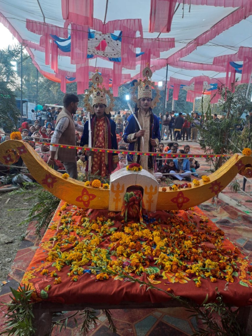 सिरौलीगौसपुर क्षेत्र के रजनापुर कुटी पर धनुष भंग मेला सम्पंन हुआ