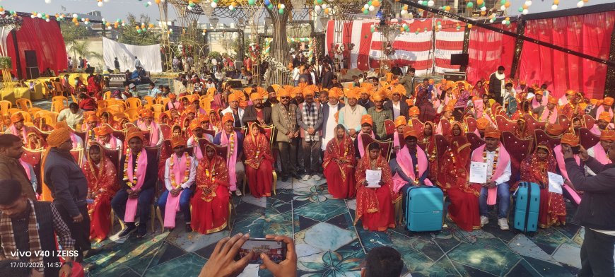 एम०डी०एस० रॉयल रिजॉर्ट, तहसील तुलसीपुर में भव्य रूप से सम्पन्न हुआ सामूहिक विवाह कार्यक्रम