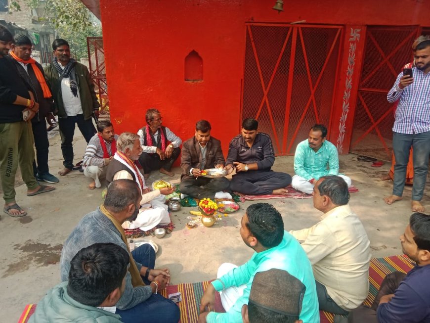 चित्रकूट में मां आनंदी माता मंदिर का भूमि पूजनः नगर पंचायत द्वारा सुंदरीकरण कार्य का शुभारंभ