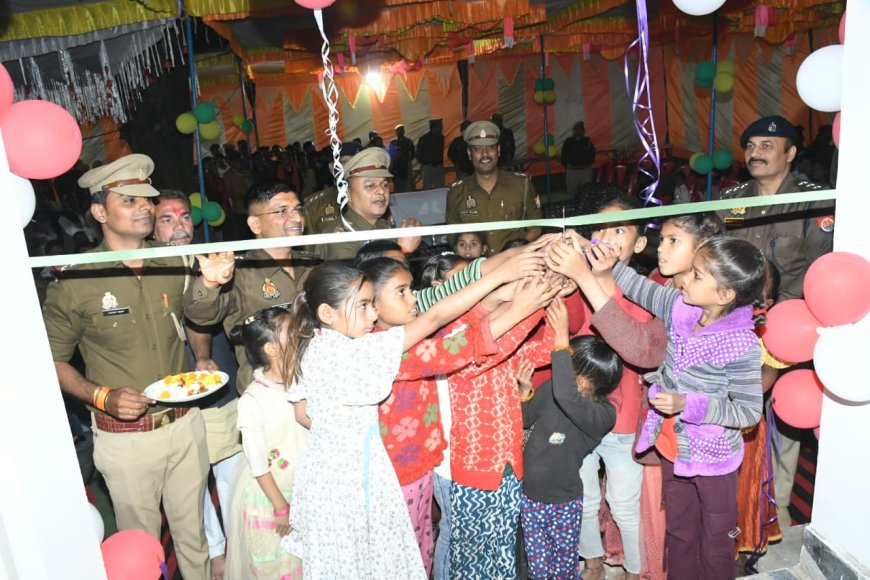 नन्ही बेटियों के हाथों खुला धौरीसागर पुलिस चौकी का द्वार