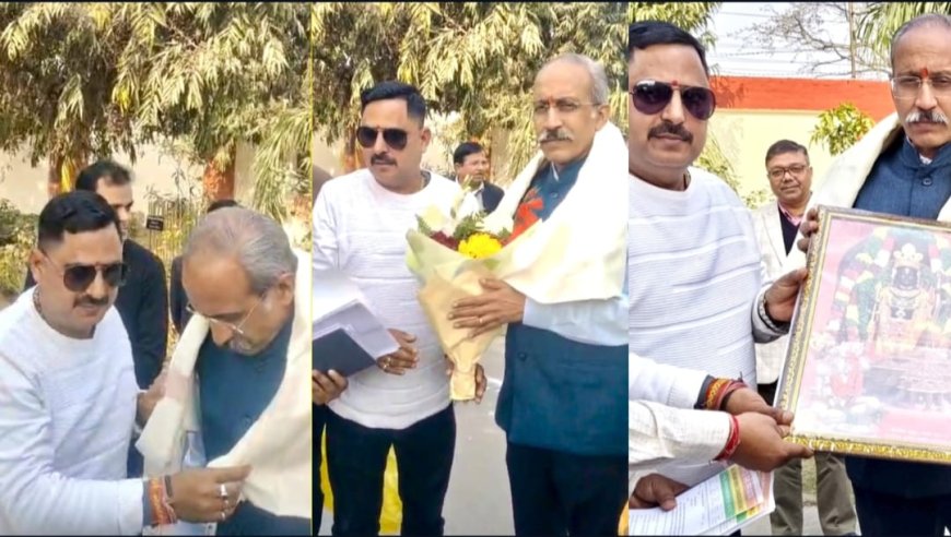 पूर्वोत्तर रेलवे के महाप्रबंधक का गोरखपुर छावनी में प्रथम आगमन, कर्मचारियों ने किया भव्य स्वागत एवं अभिनंदन