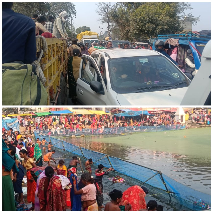 बड़े बाबा के जन्मोत्सव पर उमडी ऐतिहासिक भीड तीन लाख से अधिक सत्यनामी श्रद्धालुओं ने बडे बाबा के दर्शन पूजन किया।