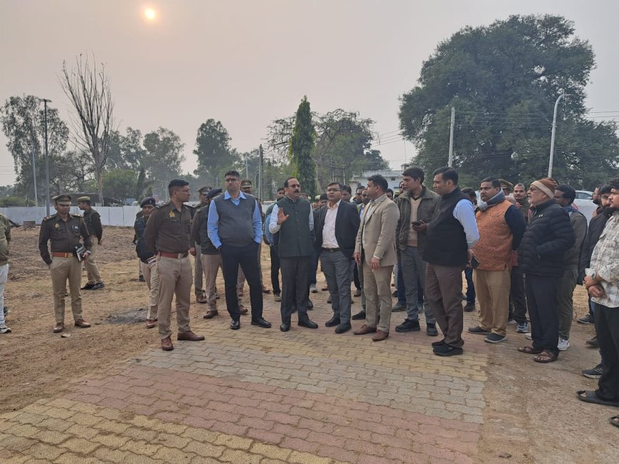 योगी के आगमन को लेकर देवगढ़ में हलचल कमिश्नर-आईजी ने परखीं तैयारियां