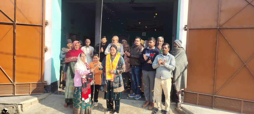 ममता शाक्य ने किया वृद्धाआश्रम  में ध्वजारोहण