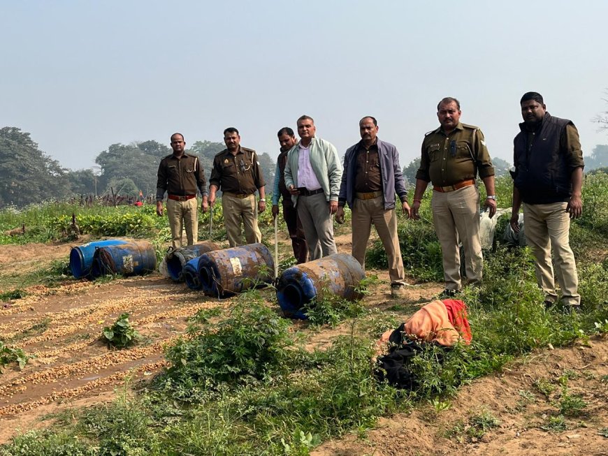 आबकारी विभाग जनपद चित्रकूट की बडी कार्रवाई