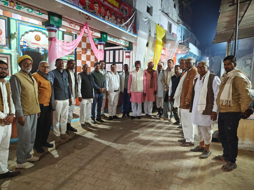 शिक्षक जयहिंद सिंह के आवास पर एमएलसी प्रत्याशी शिवशंकर पटेल का भव्य स्वागत