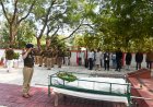 दिवंगत उपनिरीक्षक स्व0 गफूर खां  के पार्थिव शरीर को पुलिस लाइन स्थित शहीद स्मारक पर राजकीय सम्मान के साथ दी गयी अन्तिम विदाई