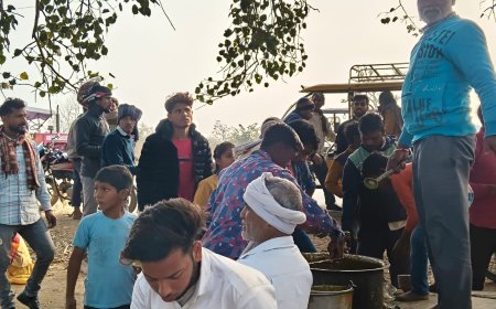 पूर्णिमा के शुभ अवसर पर हुआ भव्य भंडारा, सैकड़ों लोगों ने ग्रहण किया प्रसाद