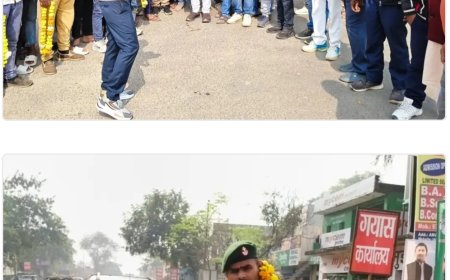 सेवानिवृत्त घातक कमांडो दीपेंद्र प्रताप सिंह निवासी ग्राम काजीपुर निन्दूरा का रविवार