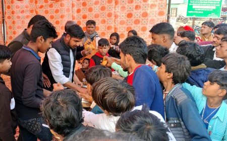 माघ पूर्णिमा पर अंबियापुर में हाईवे पर कराया भंडारा