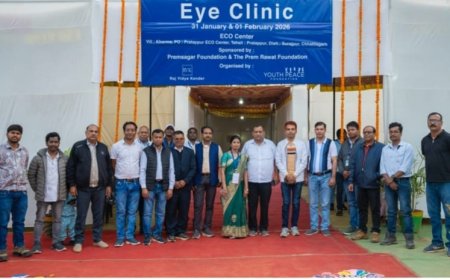 राज विद्या केंद्र गोरखपुर की पहल से छत्तीसगढ़ में दो दिवसीय शिविर में सैकड़ों मरीजों की जांच व निःशुल्क उपचार