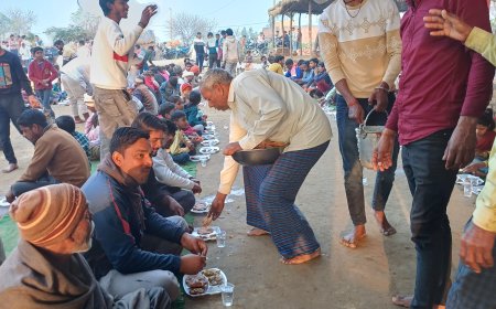 रासलीला के समापन पर हुआ भव्य भंडारा, सैकड़ों लोगों ने ग्रहण किया प्रसाद