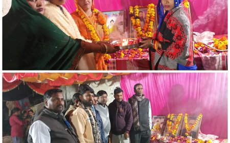 ग्राम करोरा में पूज्य संत रविदास की  जयन्ती मनाई गई