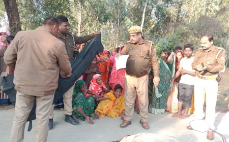 ट्रैक्टर-ट्रॉली को ओवरटेक करते समय बाइक फिसली, महिला की दबकर मौत